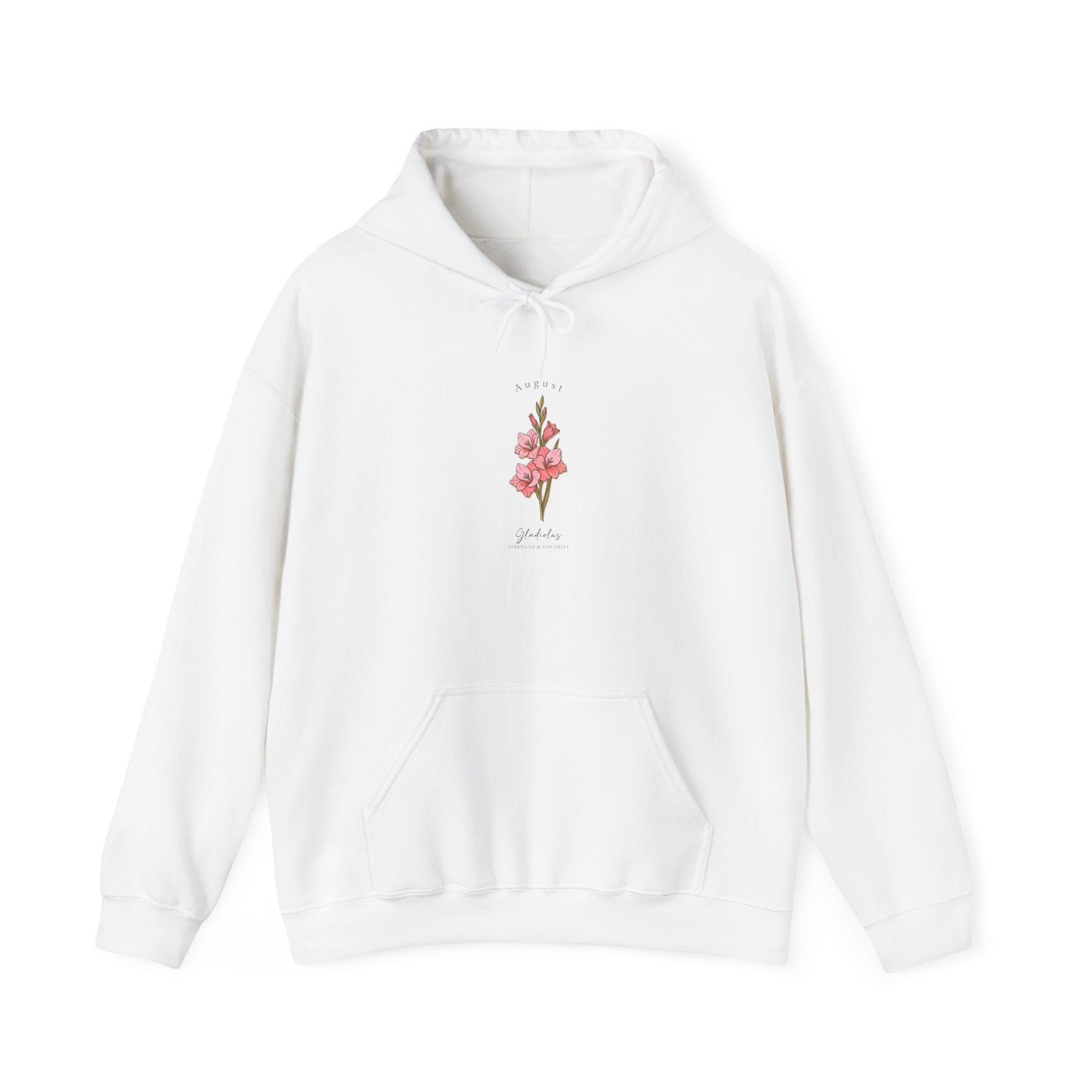 April Birth Flower Hoodie | personalized botanical watercolor, line art