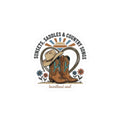 Sunsets Saddles & Country Songs Kiss-Cut Sticker | western cowgirl ranch sticker