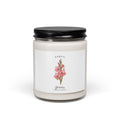 August Birth Flower Candle | Personalized Botanical, Watercolor Gladiolus