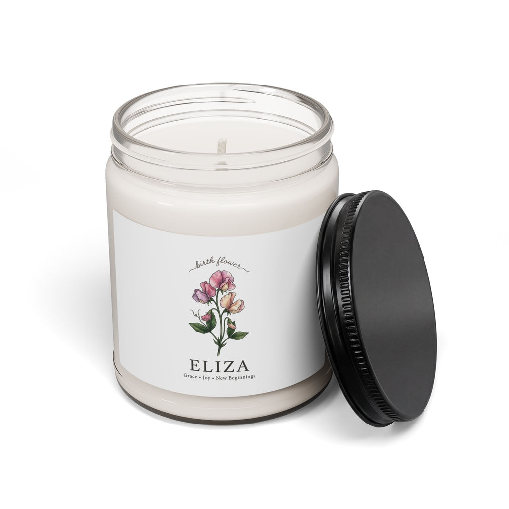 Birth Month Flower Candle | Personalized Botanical Soy Candle