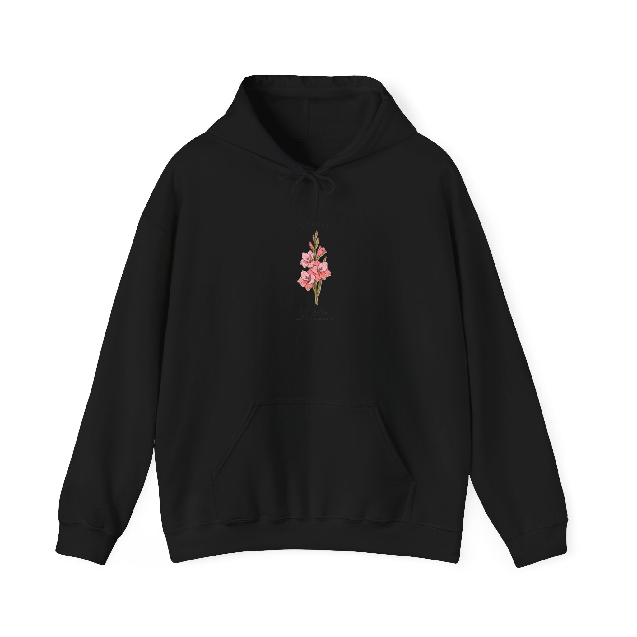 April Birth Flower Hoodie | personalized botanical watercolor, line art