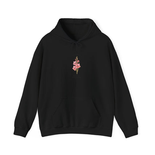 April Birth Flower Hoodie | personalized botanical watercolor, line art