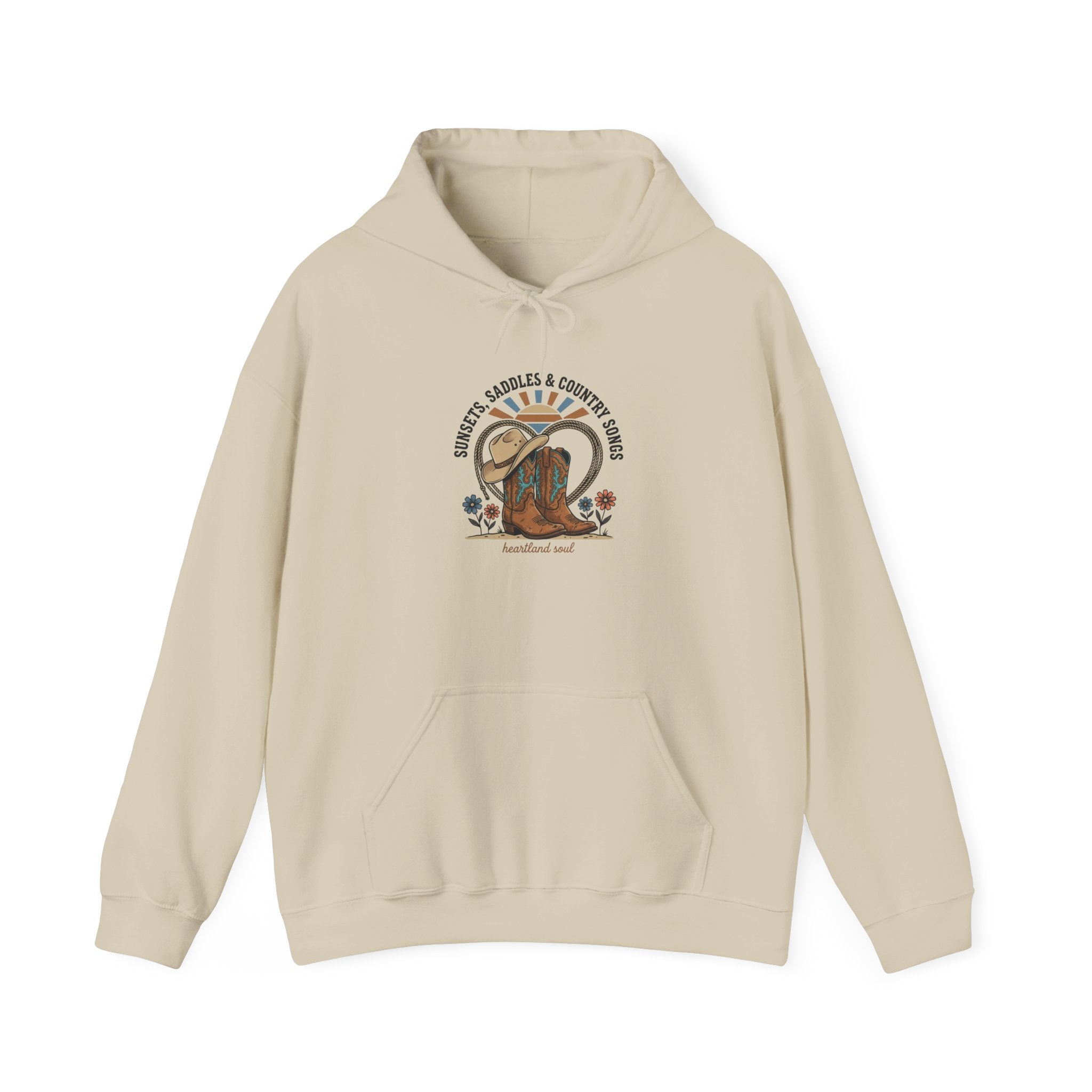 Western Cowgirl Rodeo Boot Hoodie | rustic prairie vintage ranch sweatshirt