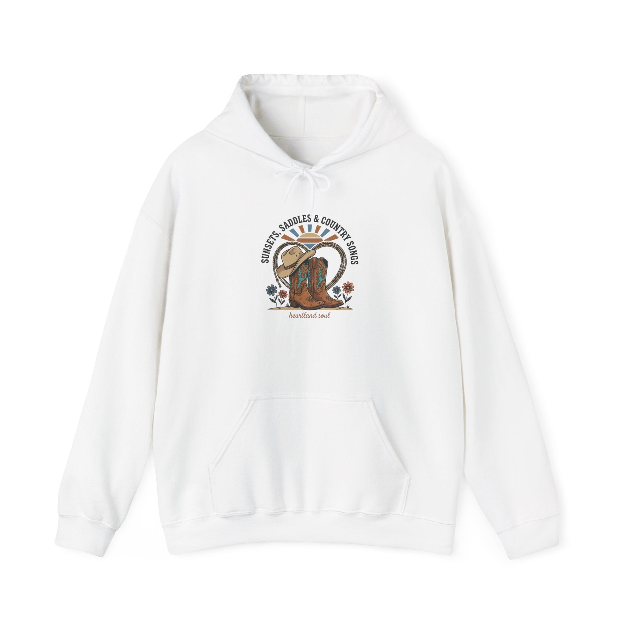 Western Cowgirl Rodeo Boot Hoodie | rustic prairie vintage ranch sweatshirt
