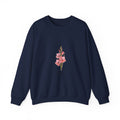 Gladiolus Birth Month Flower Sweatshirt | botanical watercolor, personalized name
