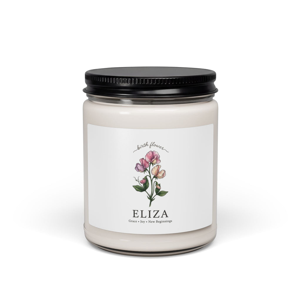 Birth Month Flower Candle | Personalized Botanical Soy Candle